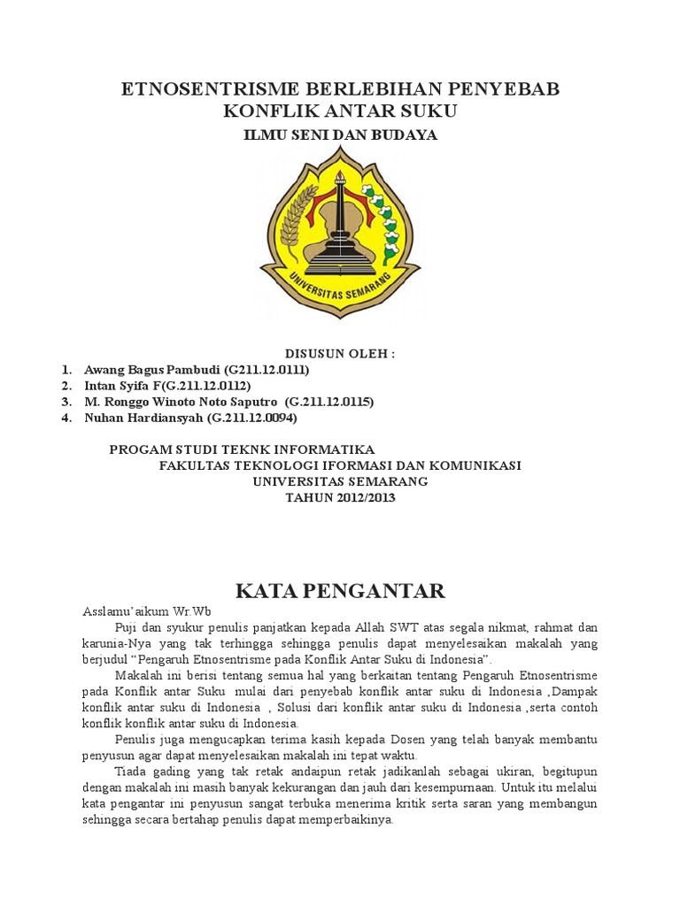 Sebutkan Contoh Etnosentrisme Dalam Kelompok In Group Dan 