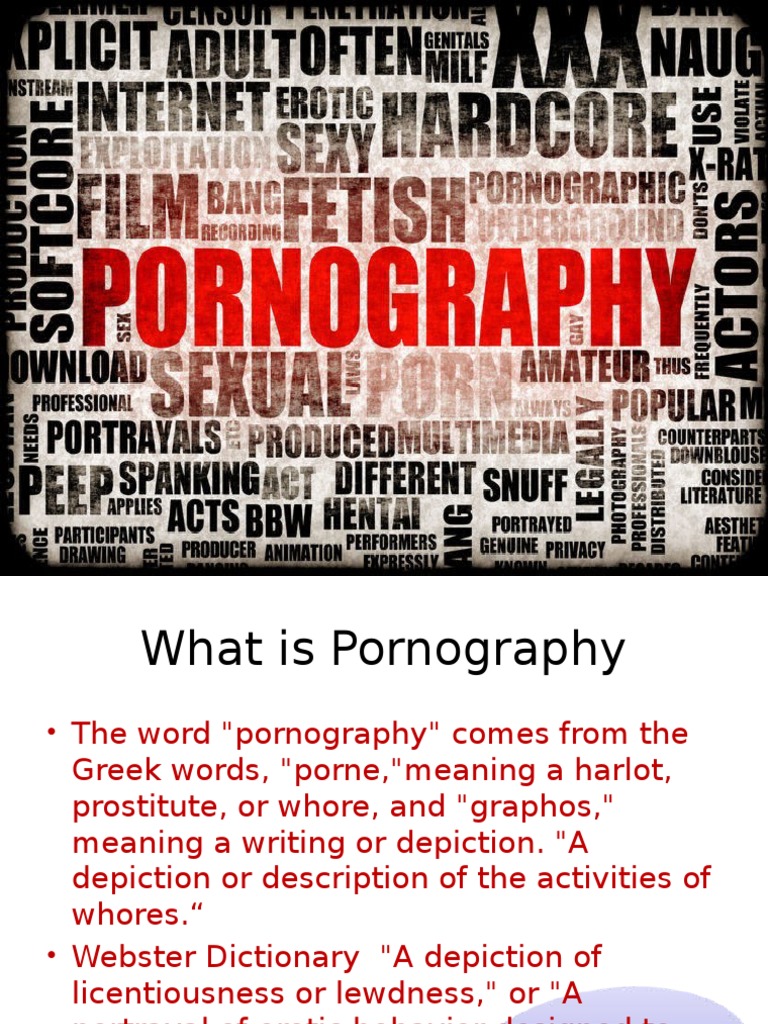 Pornography PDF Obscenity Human Sexuality image