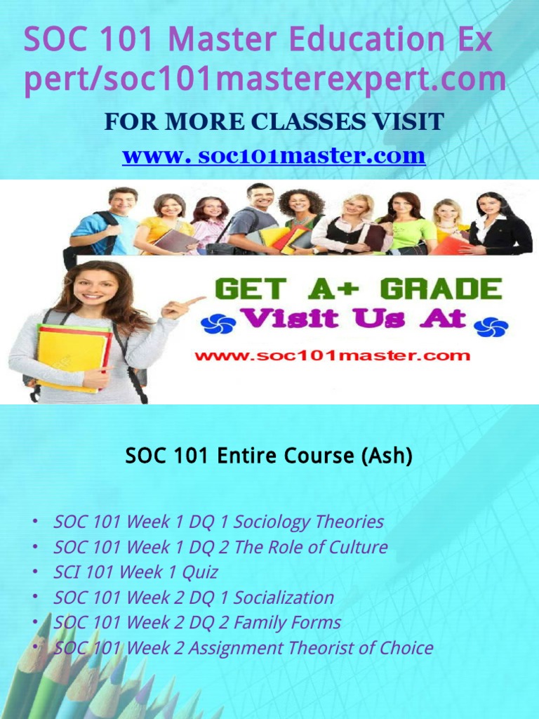 SOC 101 Comprehensive Course Guide | PDF | Socialization | Sociology