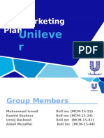 The Marketing Plan: Unileve R