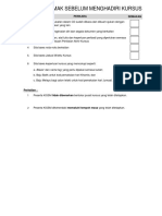 Senarai Semak Sebelum Menghadiri Kursus PDF