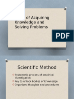 Scientific Method and Problem Solving