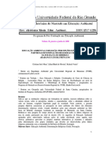 Educ. Ambiental e Religiao - Percepções e Perspectivas A Partir Das Denominações Religiosas Cristãs