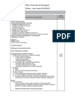 Plano Curricular Portugues 10ºano 2015-2016