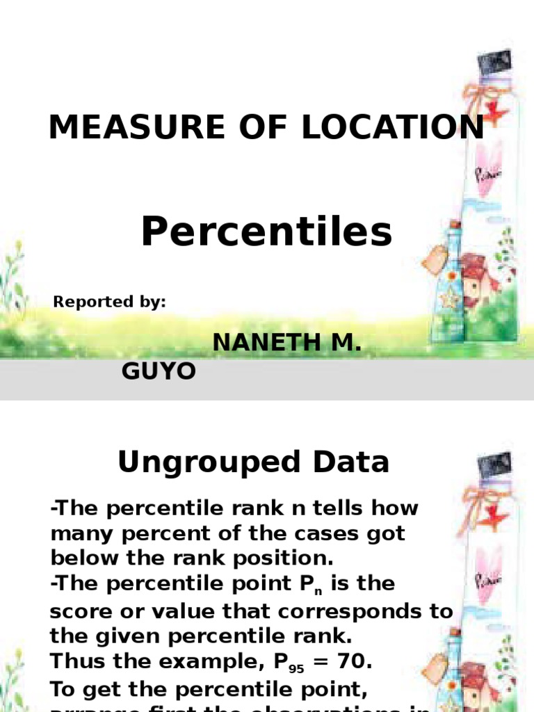 Stat Powerpoint | PDF | Percentile | Descriptive Statistics