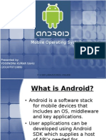 Download Android mobile operating system Ppt by yogendra sahu SN31236517 doc pdf