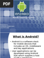 Download Android mobile operating system Ppt by yogendra sahu SN31236517 doc pdf