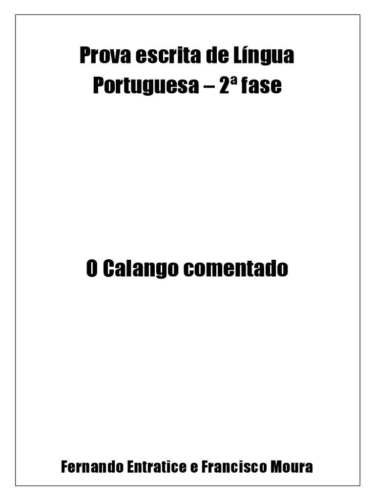 Segunda Fase CACD - O Calango Comentado PDF | PDF | Brasil | Diplomacia