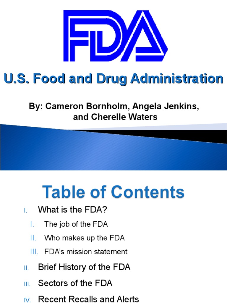 food and drug research