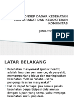 Konsep Dasar Kesehatan Masyarakat Dan Kedokteran Komunitas