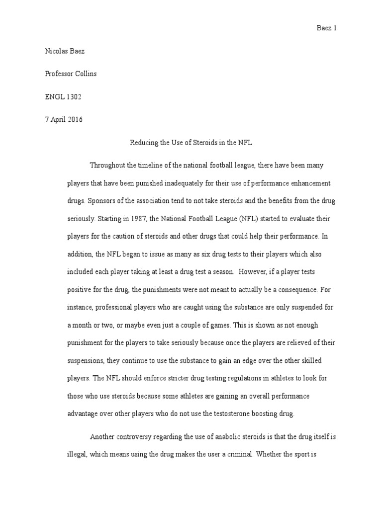 drugs in sport essay