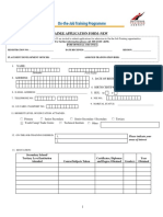 Trainee Application - Fillable