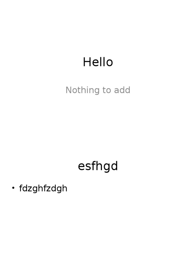 Hello | PDF | Home & Garden