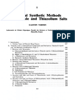 General Synthetic Methods For Thiazole and Thiazolium Salts: Gaston Vernin