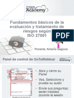 Fundamentos de Analisis y Tratamiento Riesgos de Acuerdo a ISO 27001 Presentation Deck