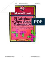 El Laberinto y Otros Juegos Matematicos - Edouard Lucas