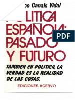 1977 Canals PoliticaEspañolaPasadoYFuturo Acervo Barcelona PDF