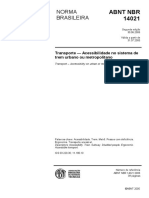 NBR 14021 - 2005 - Transporte - Acessibilidade no sistema de trem urbano ou metropolitano.pdf