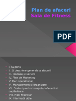 Plan de Afaceri Sala Fitness