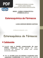 2. Aula - Estereoquímica de Fármacos - Parte I