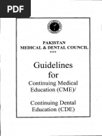 Guidelines For: Continuing Medical Education (CME) / Continuing Dental Education (eDE)