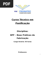 -Panificação - Técnico Em Panificação -