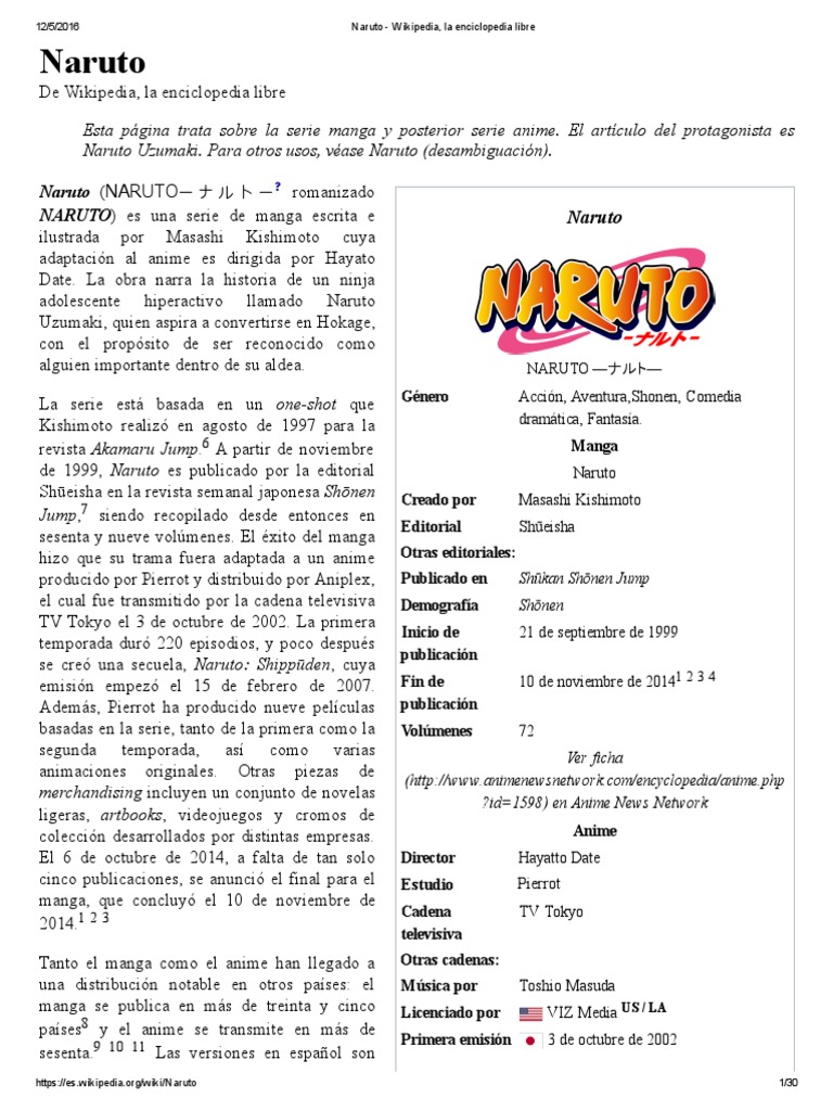 Naruto PDF | PDF | Ninja | Manga