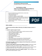 Control de Calidad en Los Ambientes de Negocios Modernos: Facultad de Ingeniería Mecánica y Ciencias de La Producción