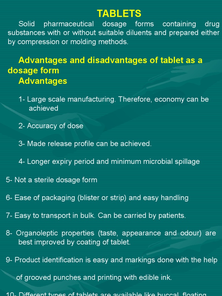 Tablets PDF Tablet (Pharmacy) Pharmaceutical Formulation