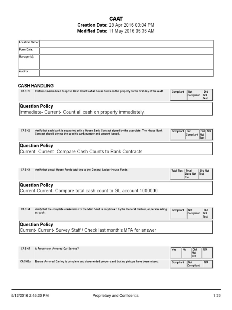 Blank Caat | PDF