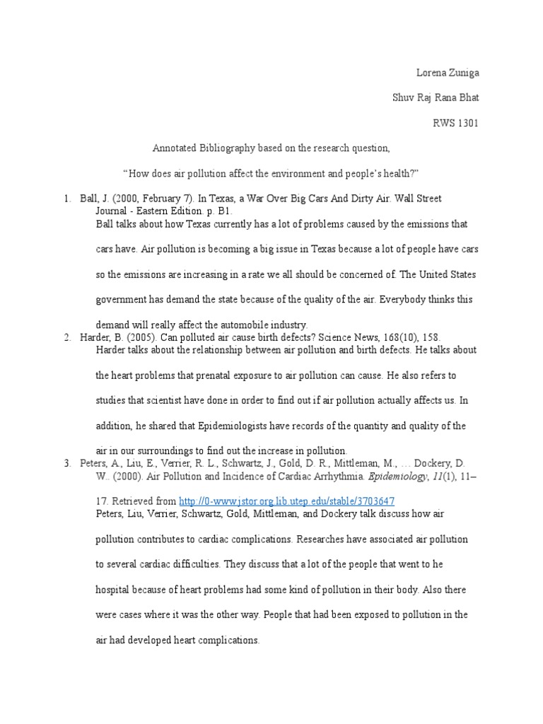 Annotated bibliography assignment image