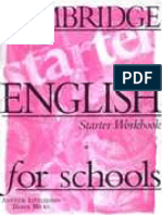 Cambridge English For Schools Starter WorkBook PDF
