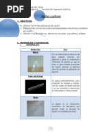 Informe 4 Inorganica Azufre y Sulfuros