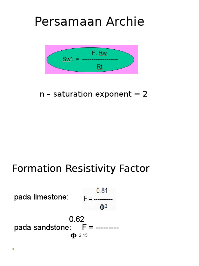 Persamaan Archie dan Resistivitas Batuan | PDF | Sains & Matematika