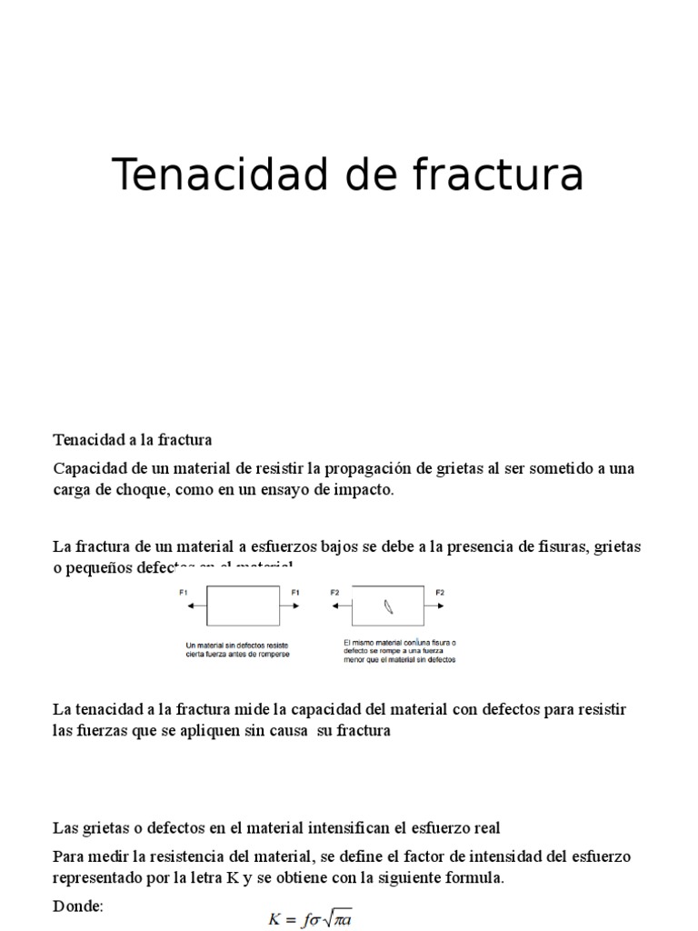 Tenacidad de Fractura | Mecánica de fractura | Ingeniería de Edificación