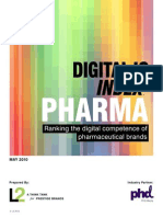 Pharma: Ranking The Digital Competence of Pharmaceutical Brands