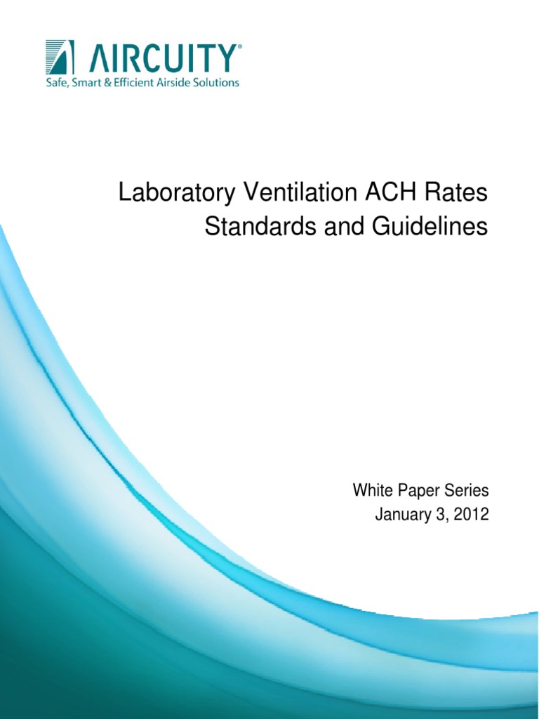 Ventilation ACH Rates Standards Guidelines Ventilation (Architecture