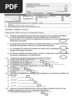 Diagnostico de Fisica 1 Bachilerato