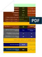 Department Year of Admission Semester Batch : Enter Your Marks To The Marks Entry Sheet Provided Right
