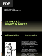 Ontologia y Axiologia dentro de la arquitectura