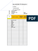 Format Kebutuhan Guru