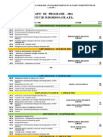 Programe 2016 INSTITUȚII SUBORDONATE A.P.L. 2