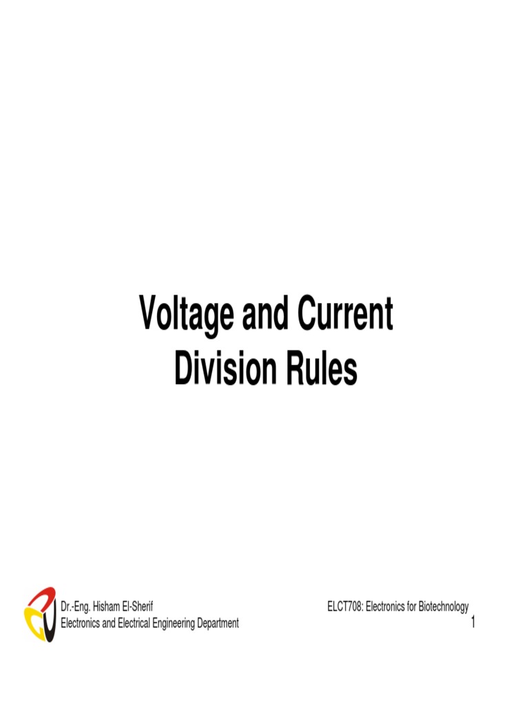 Lecture 3-2 PDF | PDF | Voltage | Series And Parallel Circuits