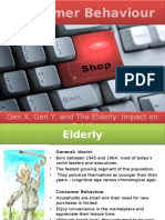 Consumer Behaviour: Gen X, Gen Y, and The Elderly: Impact On Retail