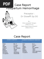 Post Partum Hemorrhage