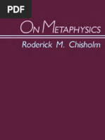 Chisholm - On Metaphysics PDF