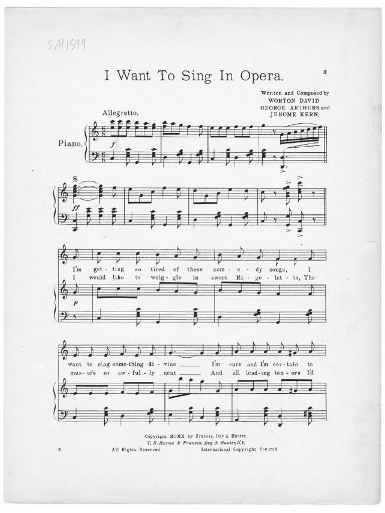 Want To Sing in Opera | PDF