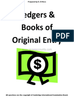 Igcse Accounting Books of Original Entry and Ledgers f