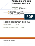 Perencanaan Biaya Dan Pengendalian Proyek