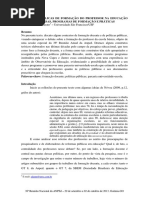 POLÍTICAS PÚBLICAS DE FORMAÇÃO DO PROFESSOR NA EDUCAÇÃO BÁSICA